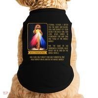 Funny Divine Mercy Jesus Image Chaplet Novena Prayer Catholic Doggie Tank thumb 0