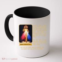 Funny Divine Mercy Jesus Image Chaplet Novena Prayer Catholic Coffee Mug thumb 0