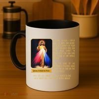 Funny Divine Mercy Jesus Image Chaplet Novena Prayer Catholic Coffee Mug thumb 4