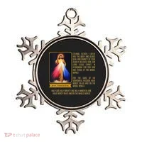 Funny Divine Mercy Jesus Image Chaplet Novena Prayer Catholic Ornament thumb 0