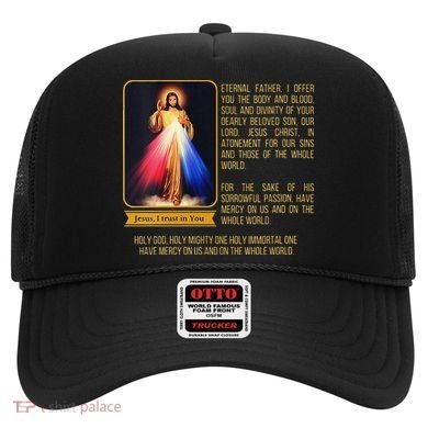 Funny Divine Mercy Jesus Image Chaplet Novena Prayer Catholic Hat