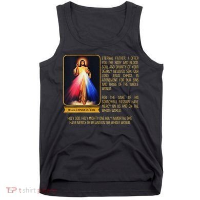 Funny Divine Mercy Jesus Image Chaplet Novena Prayer Catholic Tank Top