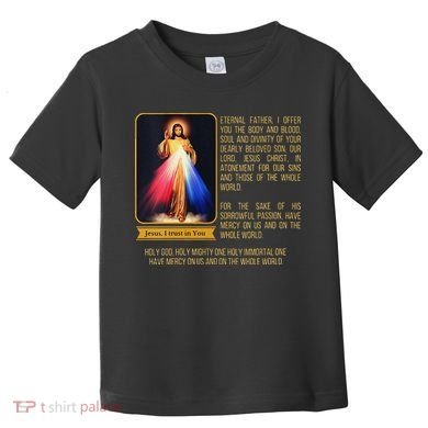 Funny Divine Mercy Jesus Image Chaplet Novena Prayer Catholic Toddler T-Shirt