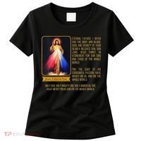 Funny Divine Mercy Jesus Image Chaplet Novena Prayer Catholic Women's T-Shirt thumb 0
