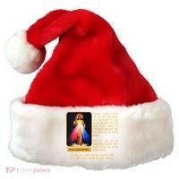 Funny Divine Mercy Jesus Image Chaplet Novena Prayer Catholic Santa Hat thumb 0