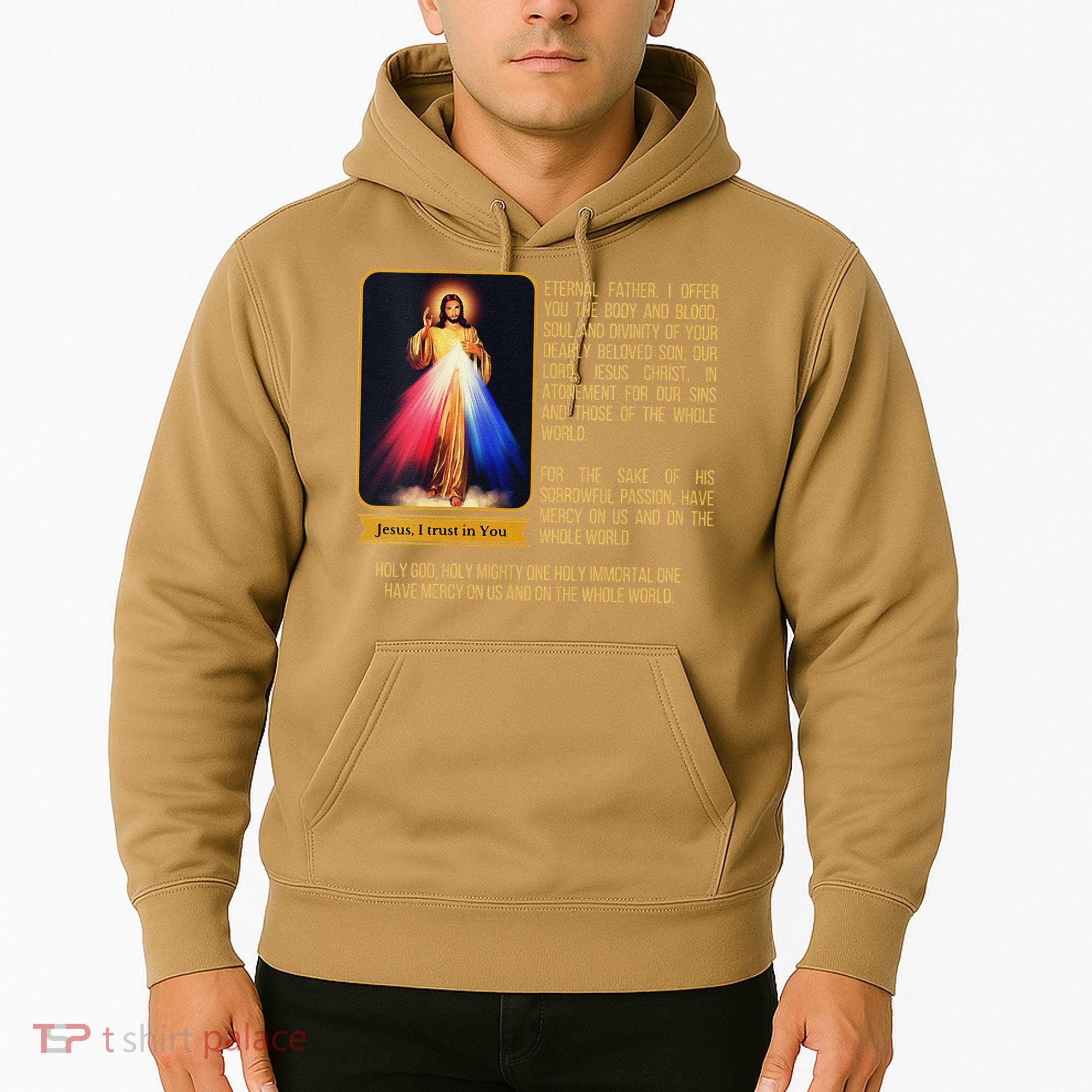 Funny Divine Mercy Jesus Image Chaplet Novena Prayer Catholic Hoodie