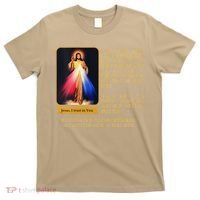 Funny Divine Mercy Jesus Image Chaplet Novena Prayer Catholic T-Shirt thumb 0