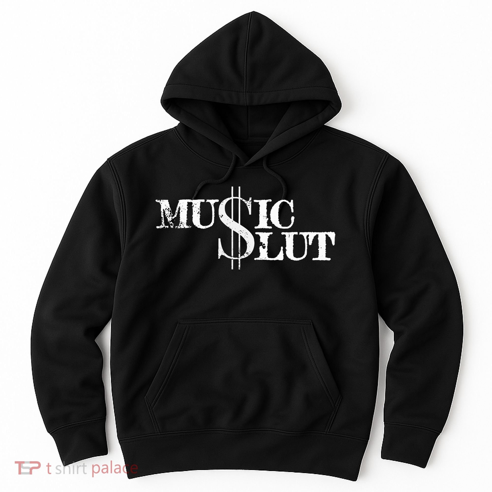 Funny Distressed Music Slut Hoodie
