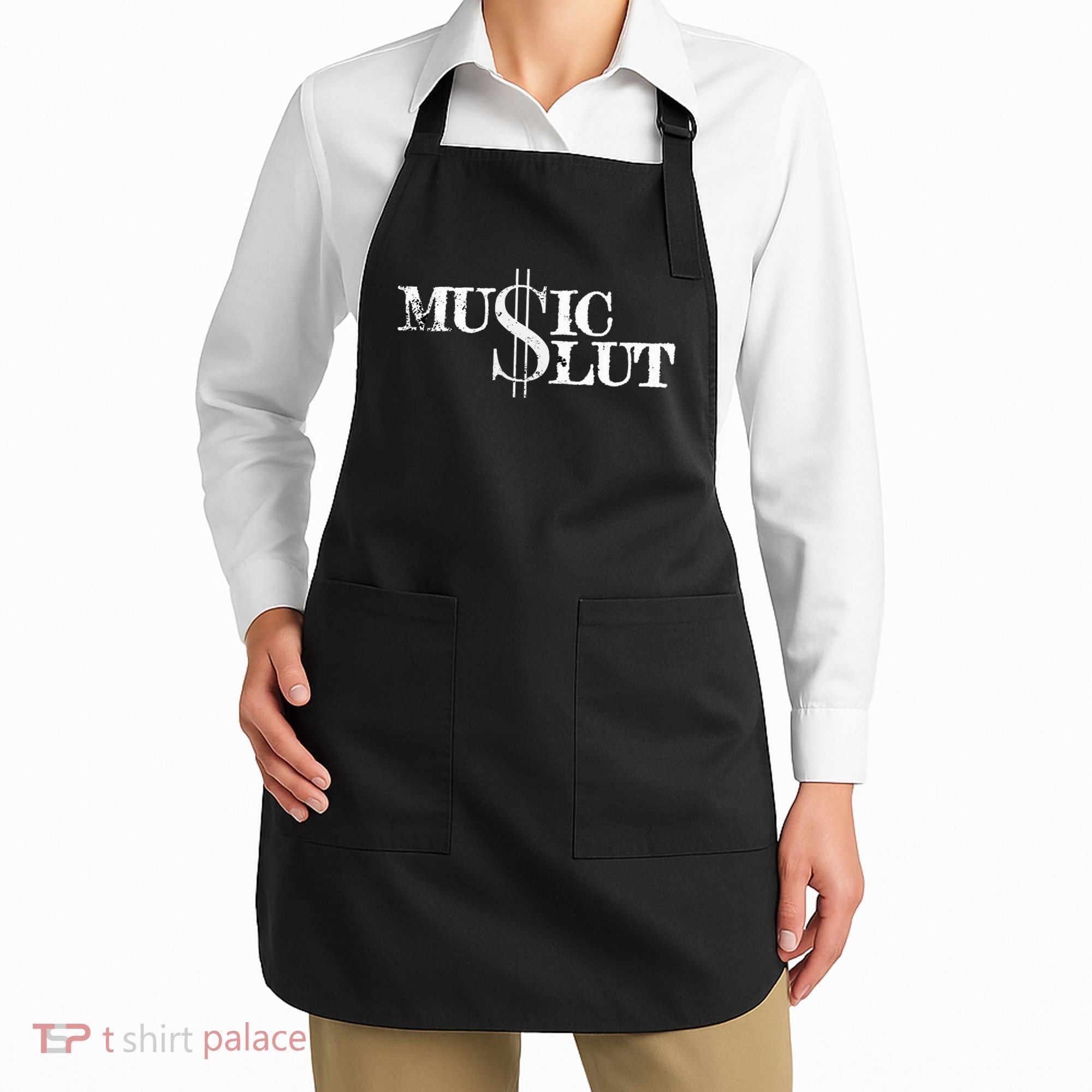 Funny Distressed Music Slut Apron