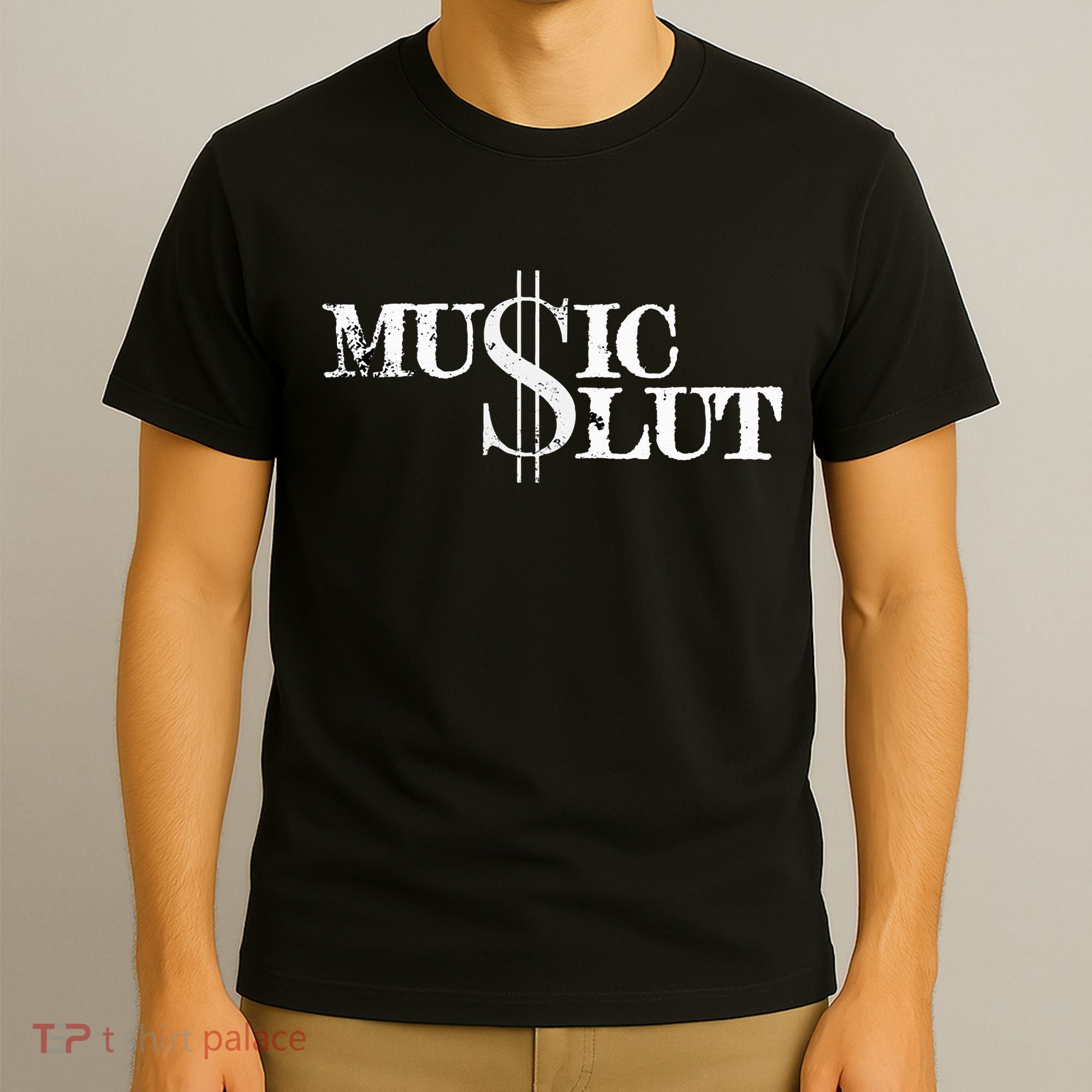 Funny Distressed Music Slut T-Shirt