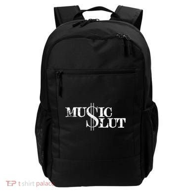 Funny Distressed Music Slut Backpack