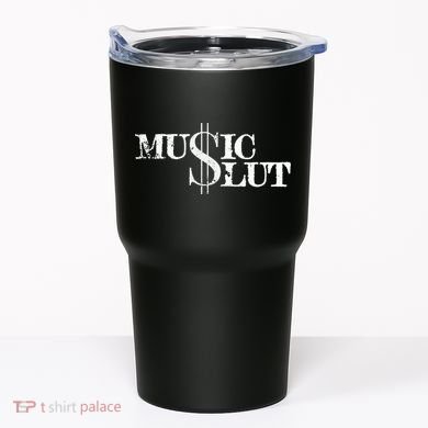 Funny Distressed Music Slut Tumbler