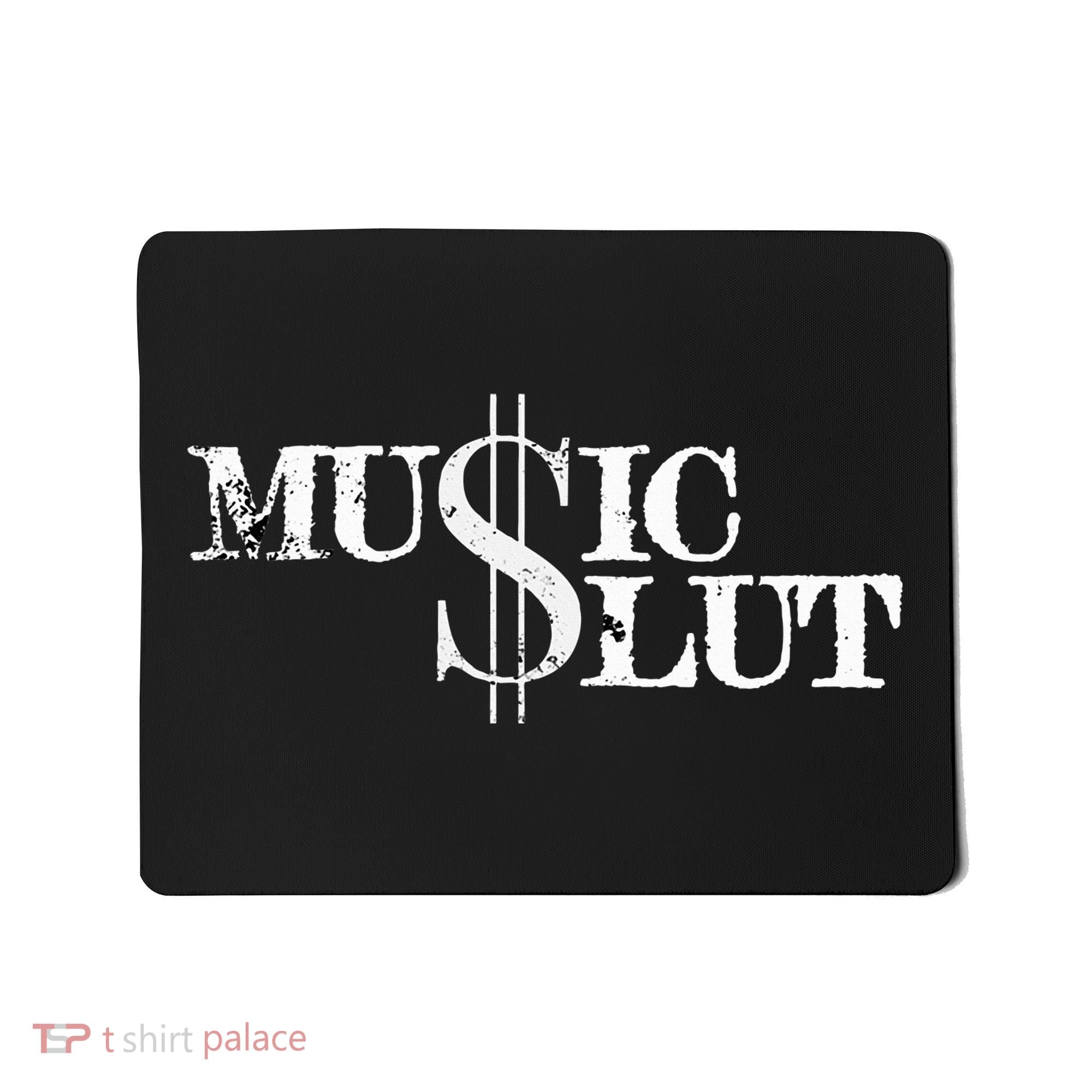 Funny Distressed Music Slut Mousepad