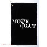 Funny Distressed Music Slut Golf Towel thumb 0