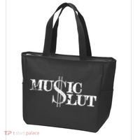 Funny Distressed Music Slut Tote Bag thumb 3