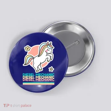 Funny Diesel Mechanic Practical Joke Gift Button