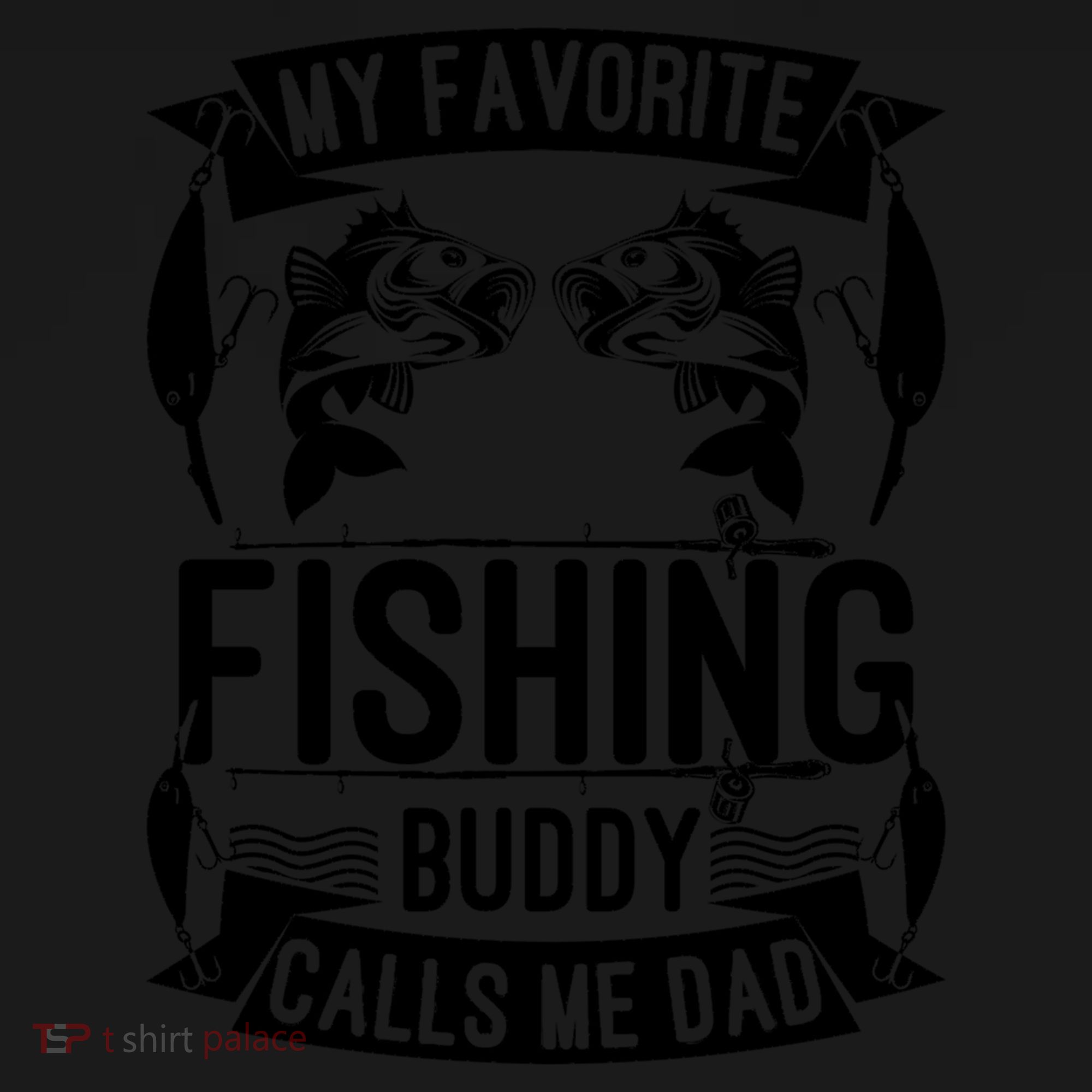 Father's Day My Favorite Fishing Buddy Calls Me Dad Gift Doggie Tank