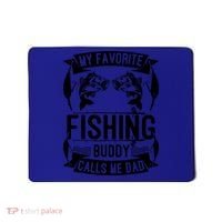Father's Day My Favorite Fishing Buddy Calls Me Dad Gift Mousepad thumb 0