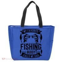 Father's Day My Favorite Fishing Buddy Calls Me Dad Gift Tote Bag thumb 0