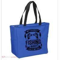 Father's Day My Favorite Fishing Buddy Calls Me Dad Gift Tote Bag thumb 2