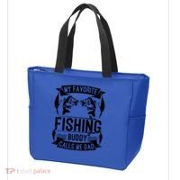 Father's Day My Favorite Fishing Buddy Calls Me Dad Gift Tote Bag thumb 3