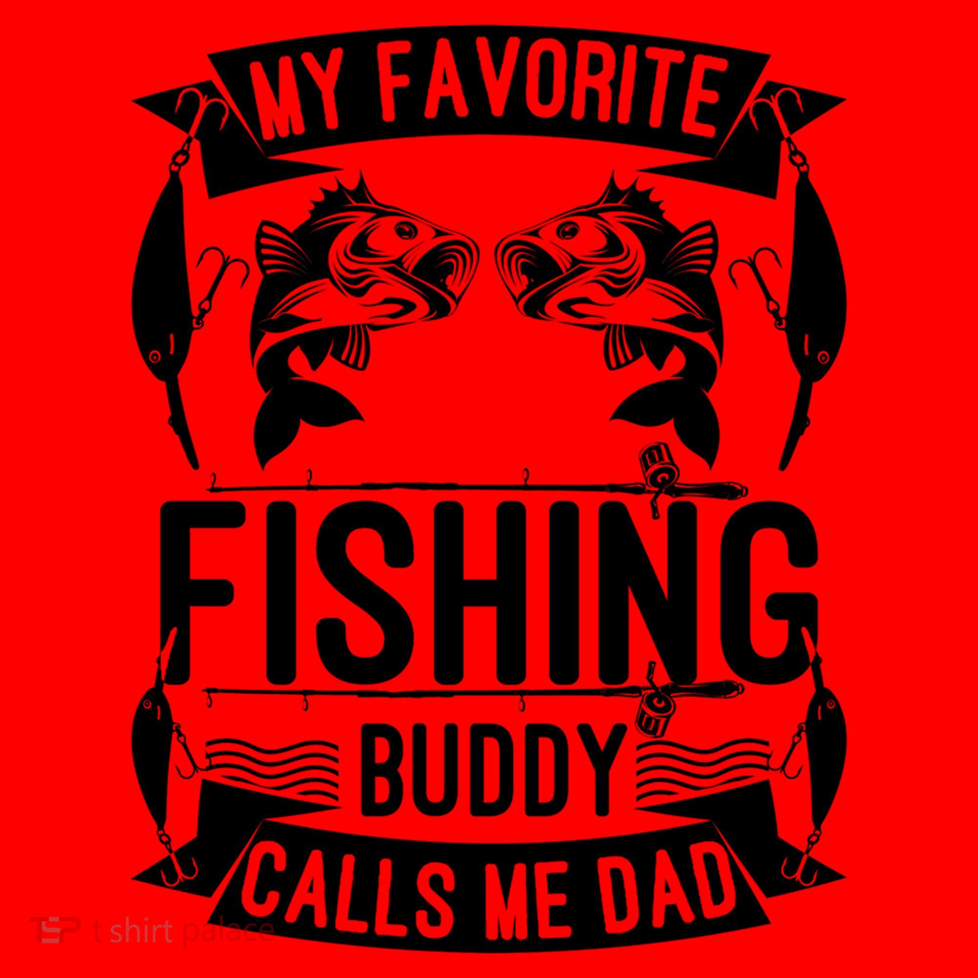 Father's Day My Favorite Fishing Buddy Calls Me Dad Gift Santa Hat