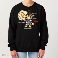 Funny DOGE Meme DnD Dungeons And Dragon Women's Sweatshirt thumb 0