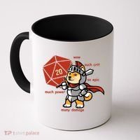 Funny DOGE Meme DnD Dungeons And Dragon Coffee Mug thumb 0