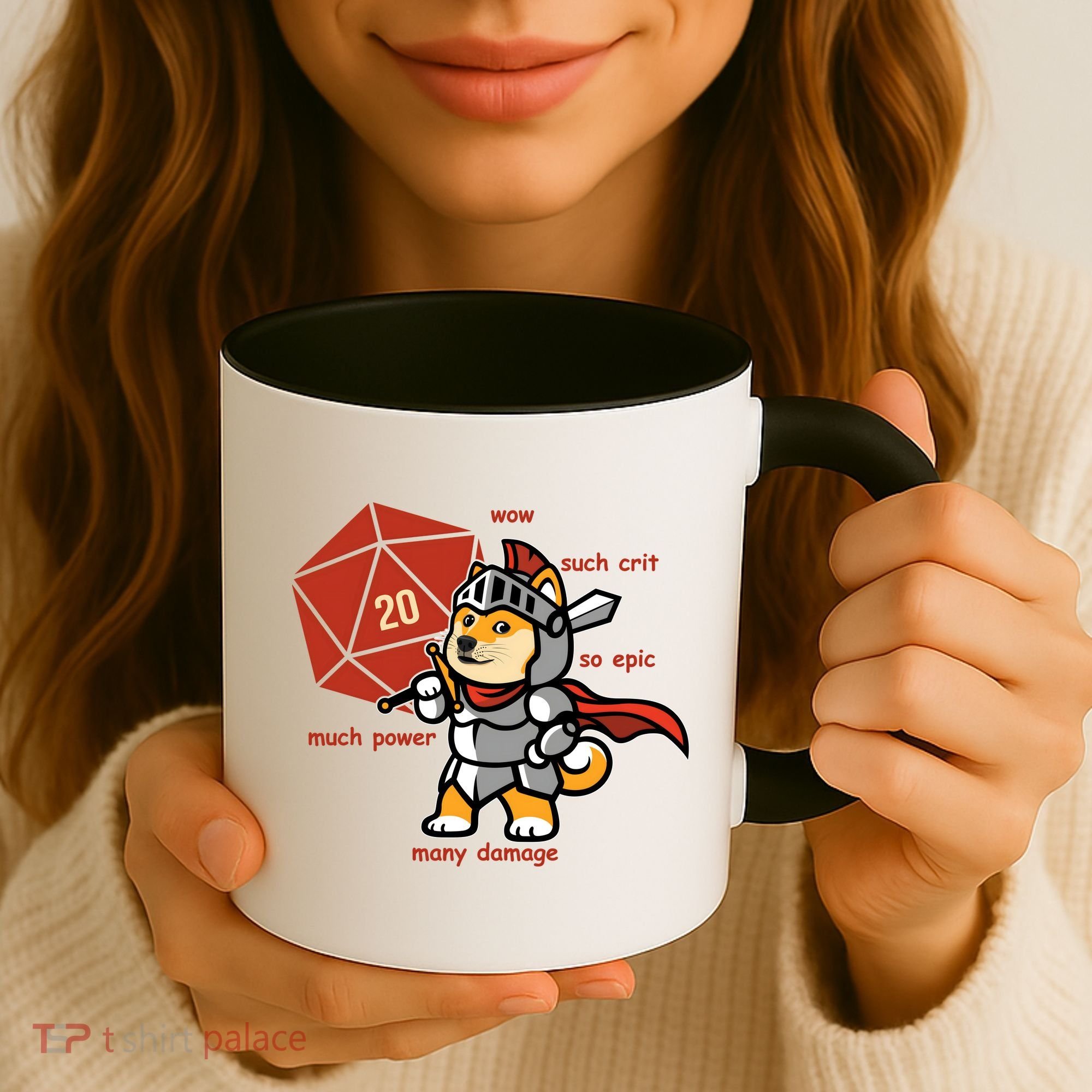 Funny DOGE Meme DnD Dungeons And Dragon Coffee Mug