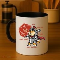 Funny DOGE Meme DnD Dungeons And Dragon Coffee Mug thumb 4