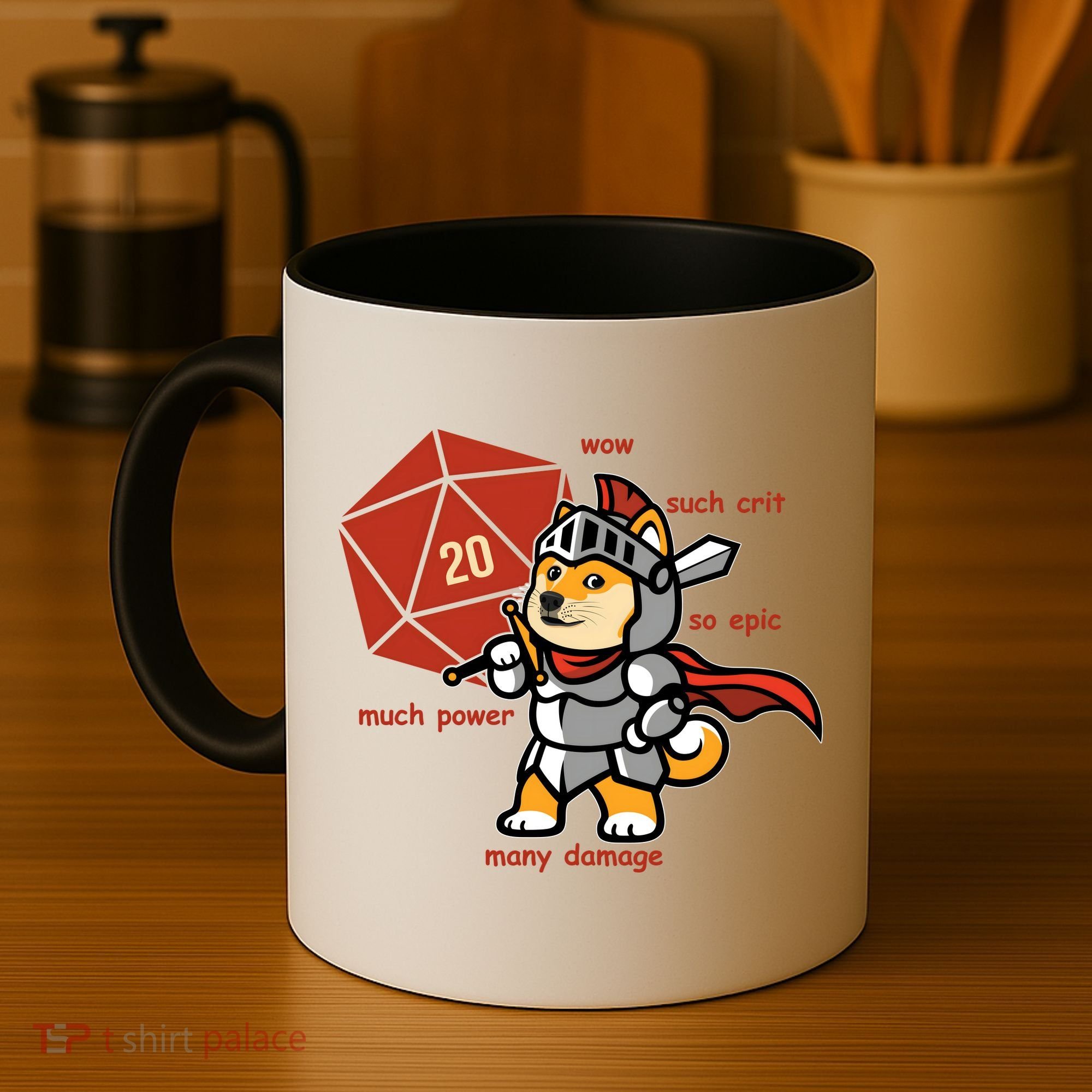 Funny DOGE Meme DnD Dungeons And Dragon Coffee Mug
