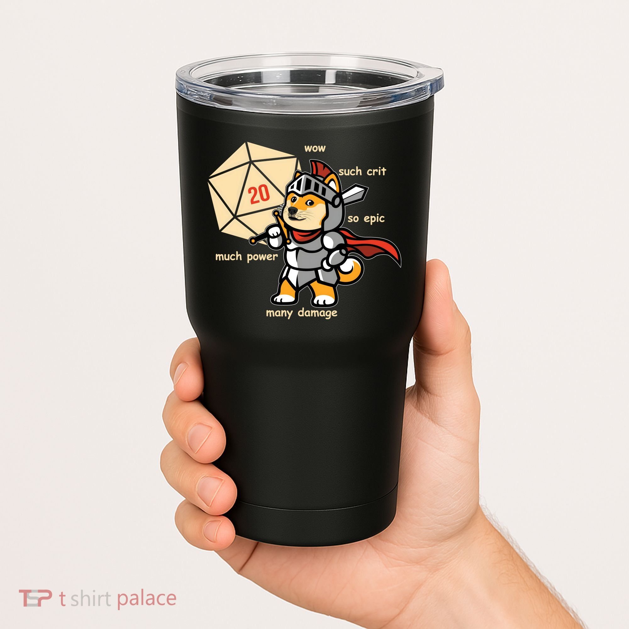 Funny DOGE Meme DnD Dungeons And Dragon Tumbler