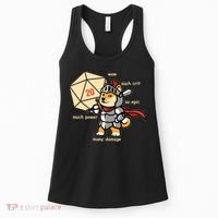 Funny DOGE Meme DnD Dungeons And Dragon Women's Tank Top thumb 0
