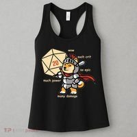 Funny DOGE Meme DnD Dungeons And Dragon Women's Tank Top thumb 3