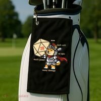 Funny DOGE Meme DnD Dungeons And Dragon Golf Towel thumb 2