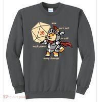 Funny DOGE Meme DnD Dungeons And Dragon Sweatshirt thumb 0
