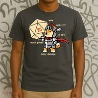 Funny DOGE Meme DnD Dungeons And Dragon T-Shirt thumb 3