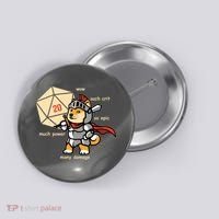 Funny DOGE Meme DnD Dungeons And Dragon Button thumb 0