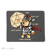 Funny DOGE Meme DnD Dungeons And Dragon Mousepad thumb 0