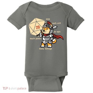 Funny DOGE Meme DnD Dungeons And Dragon Baby Bodysuit