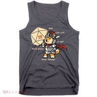 Funny DOGE Meme DnD Dungeons And Dragon Tank Top thumb 0