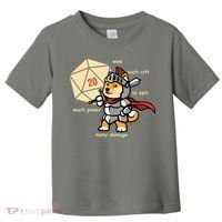 Funny DOGE Meme DnD Dungeons And Dragon Toddler T-Shirt thumb 0