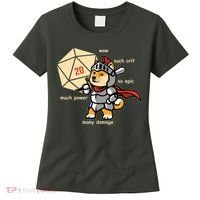 Funny DOGE Meme DnD Dungeons And Dragon Women's T-Shirt thumb 0