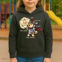 Funny DOGE Meme DnD Dungeons And Dragon Kids Hoodie thumb 3