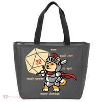 Funny DOGE Meme DnD Dungeons And Dragon Tote Bag thumb 0