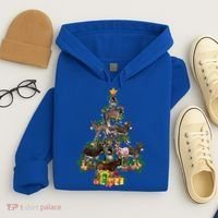 Funny Donkey Merry Christmas Tree Donkey Lover Farm Xmas Great Gift Hoodie thumb 4