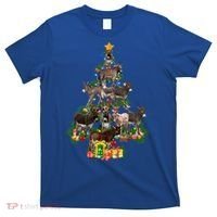 Funny Donkey Merry Christmas Tree Donkey Lover Farm Xmas Great Gift T-Shirt thumb 0