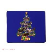Funny Donkey Merry Christmas Tree Donkey Lover Farm Xmas Great Gift Mousepad thumb 0