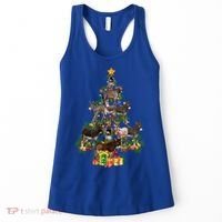 Funny Donkey Merry Christmas Tree Donkey Lover Farm Xmas Great Gift Women's Tank Top thumb 0