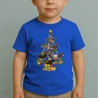 Funny Donkey Merry Christmas Tree Donkey Lover Farm Xmas Great Gift Toddler T-Shirt thumb 2